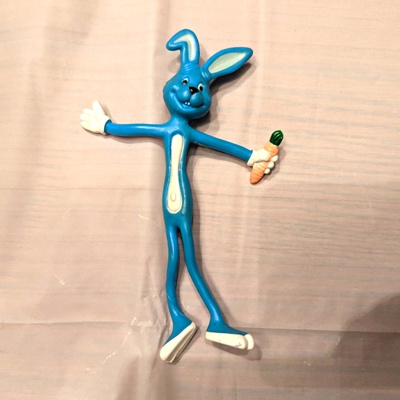 Mattel | Toys | Rubber Easter Bunny Rabbit With Carrot Action Figure ...